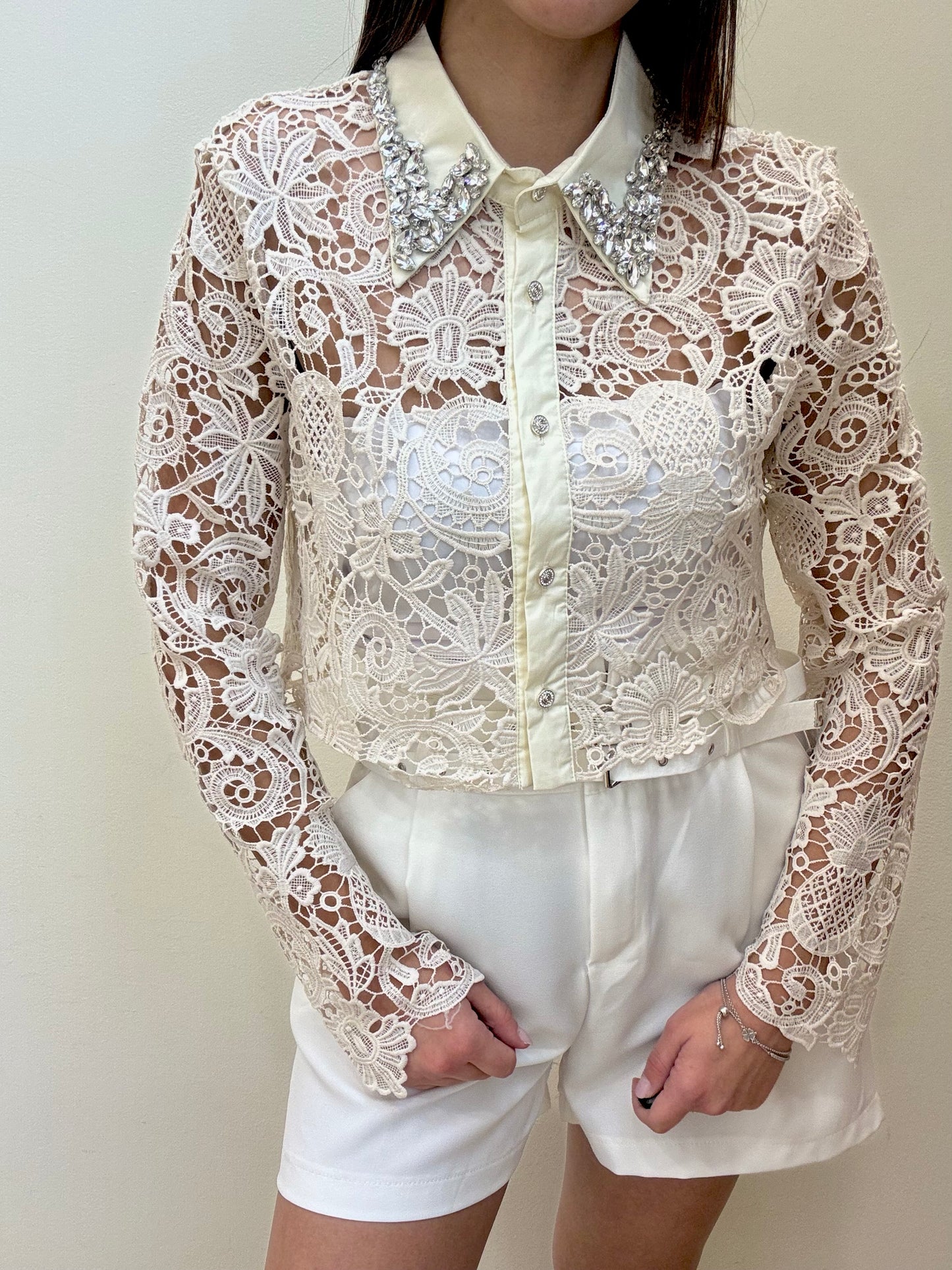 CAMICIA MACRAMÈ