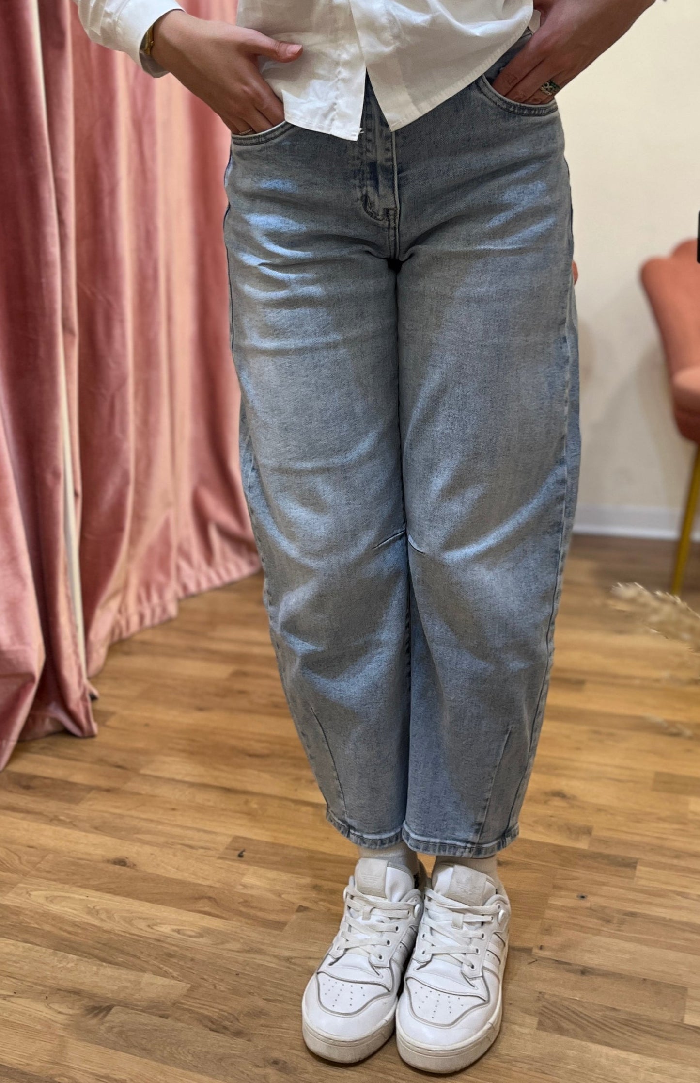 JEANS BALLOON CHIARO