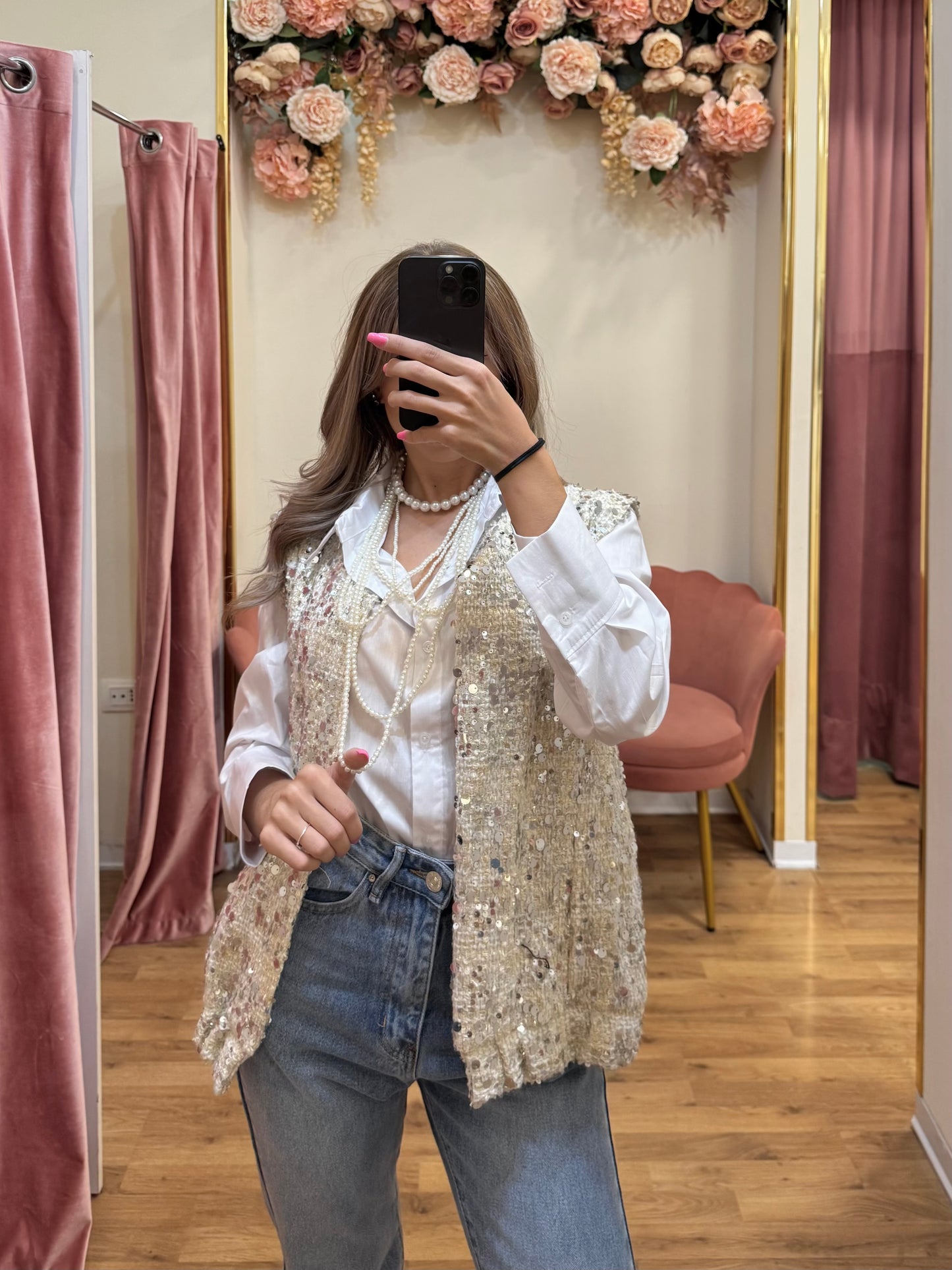 GILET OVER IN TWEED