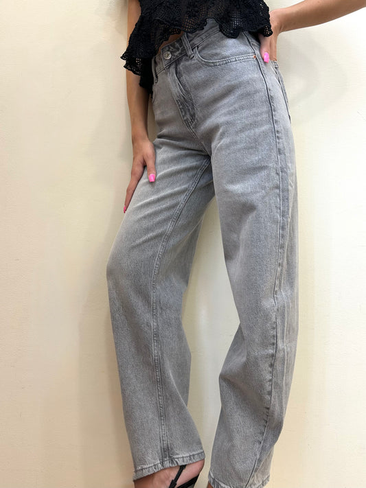 JEANS BANANA GRIGIO