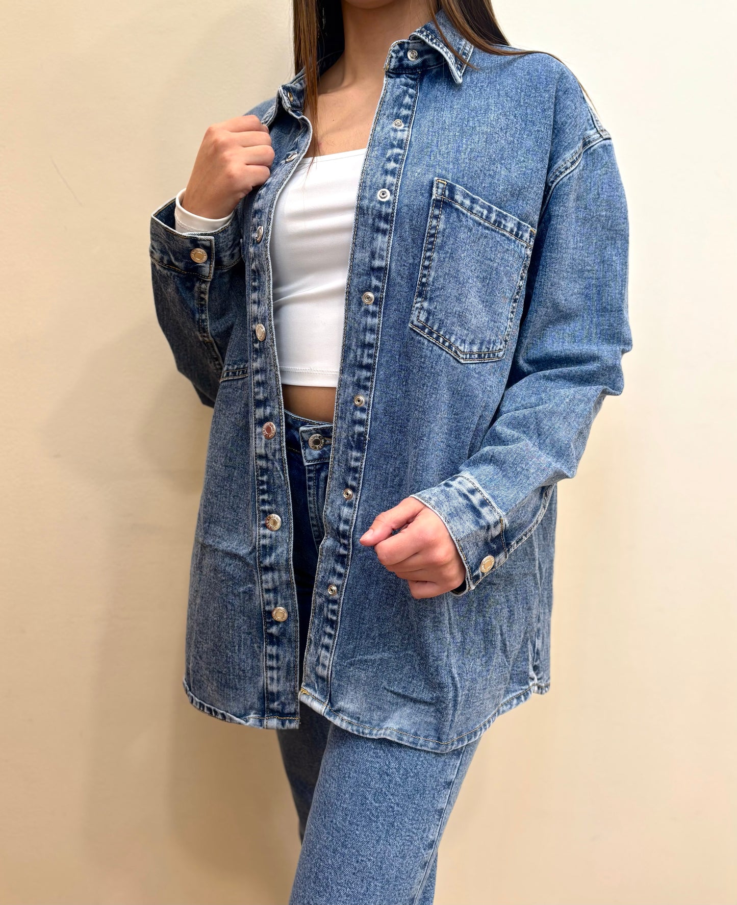 CAMICIONE IN JEANS