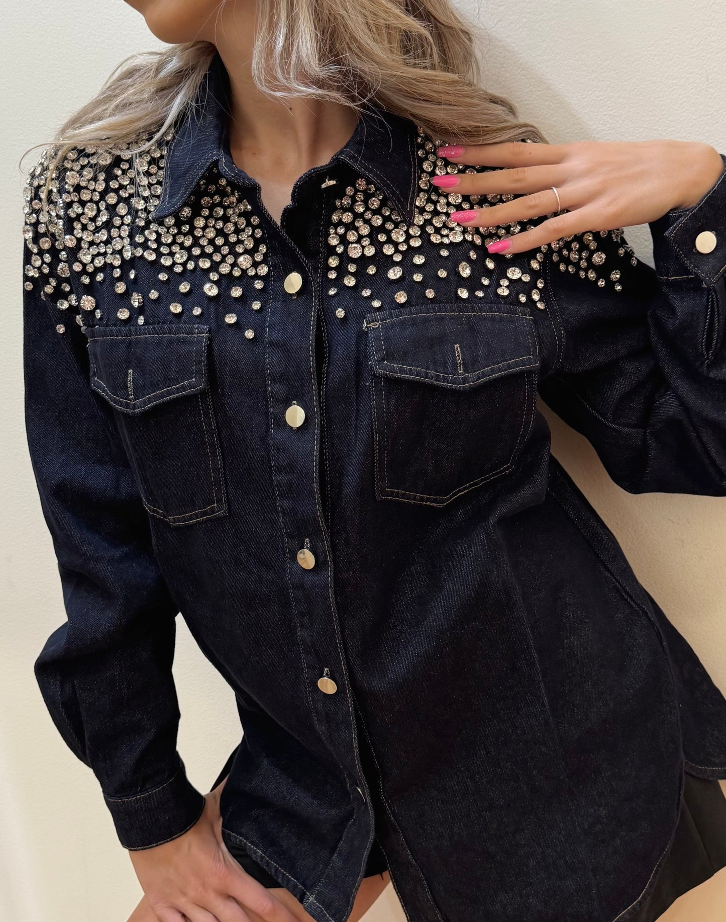 CAMICIA DENIM GIOIELLO