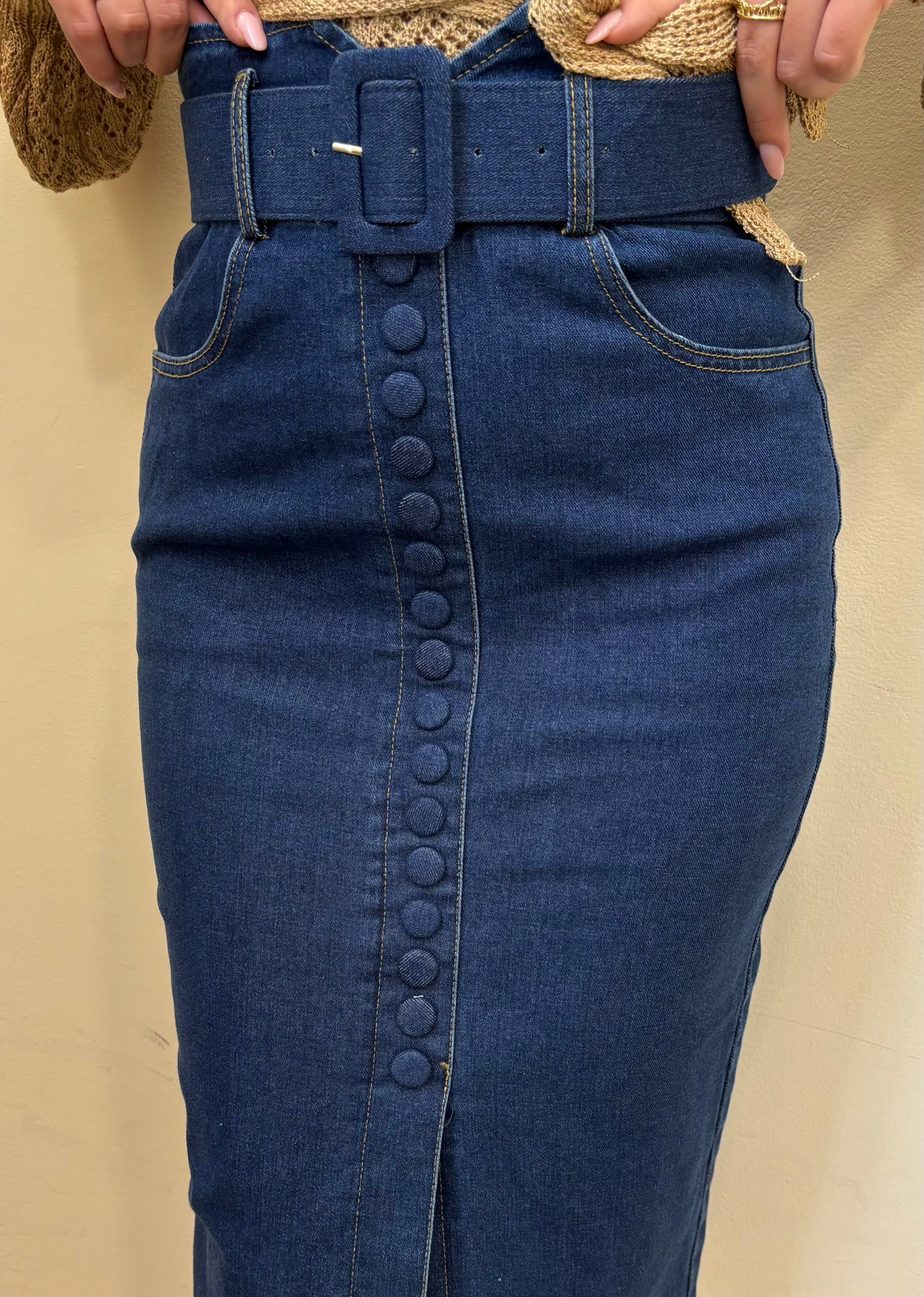 GONNA LONGUETTE IN DENIM