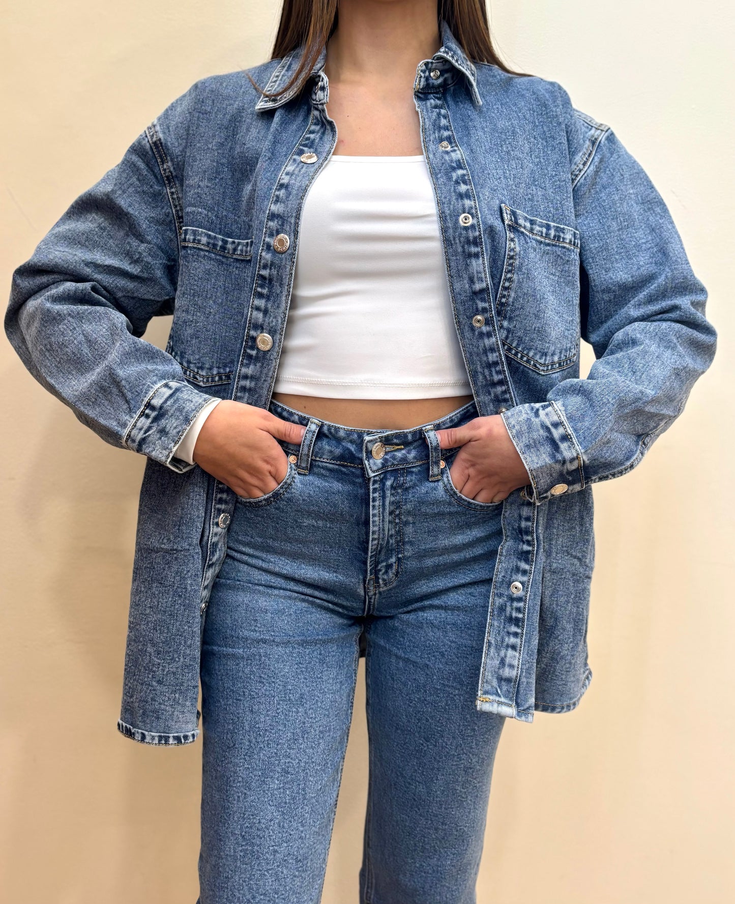 CAMICIONE IN JEANS