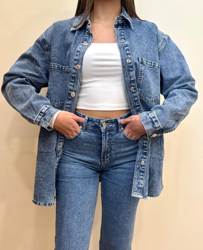 CAMICIONE IN JEANS