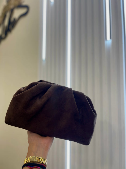 BORSA POCHETTE CAMOSCIO