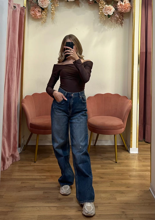 JEANS WIDE LEG STRAPPETTI