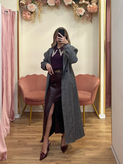 CAPPOTTO LUNGO ASIMMETRICO