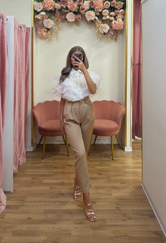 CAMICIA BALZE IN PIZZO