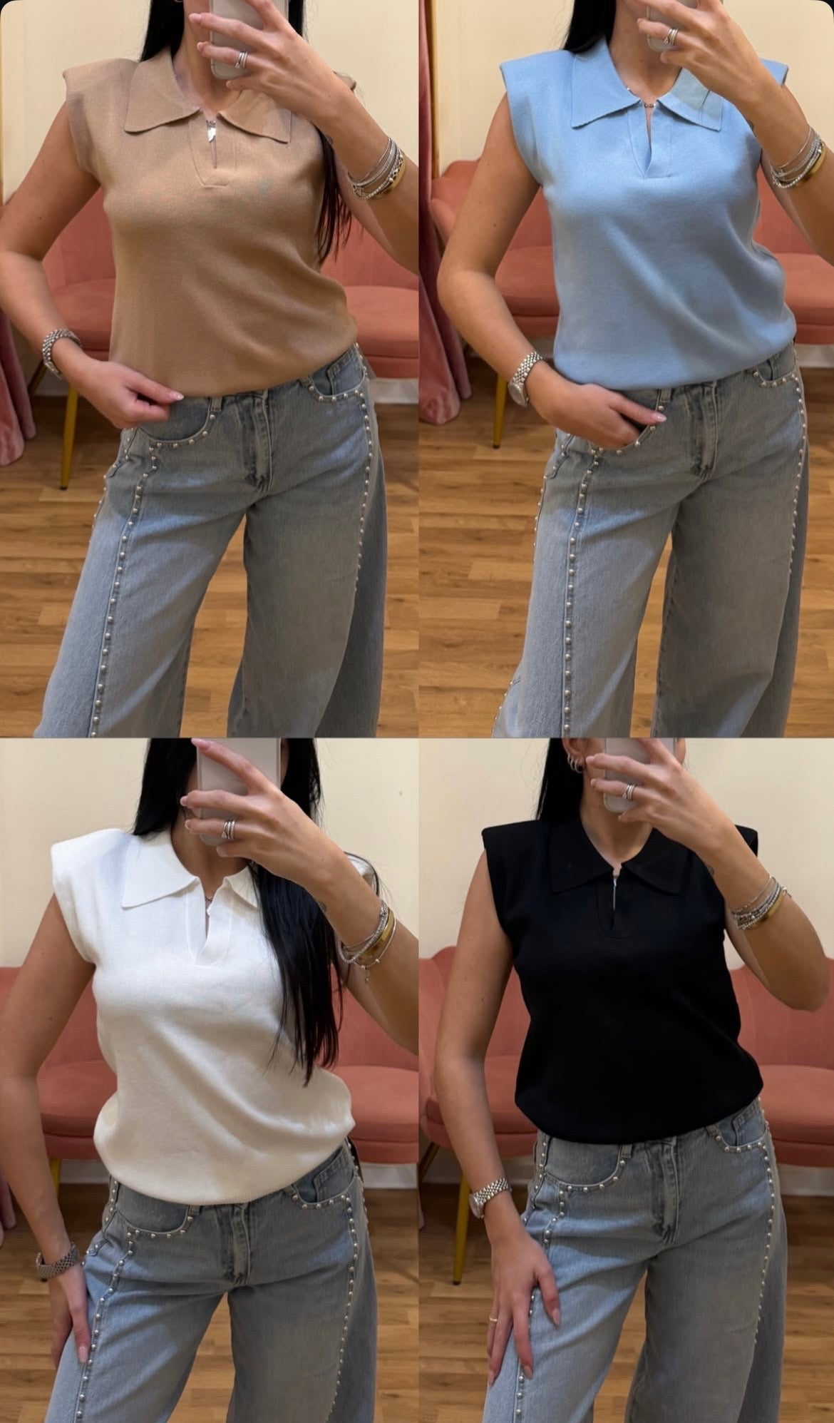 MAGLIA POLO SMANICATA