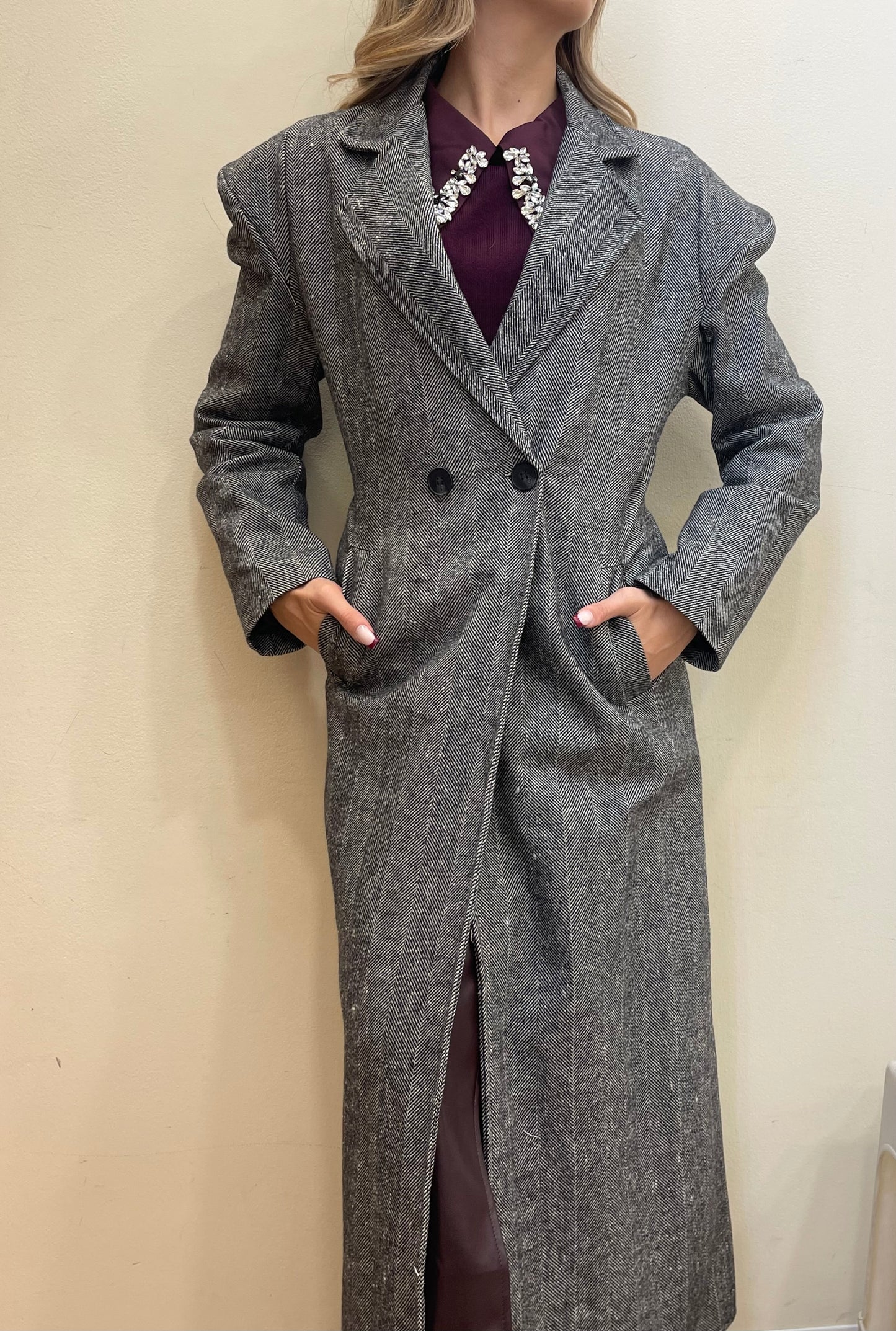 CAPPOTTO LUNGO ASIMMETRICO