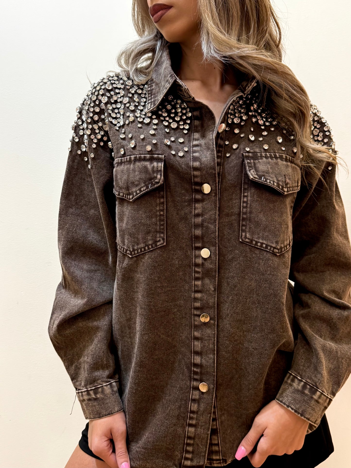 CAMICIA DENIM GIOIELLO